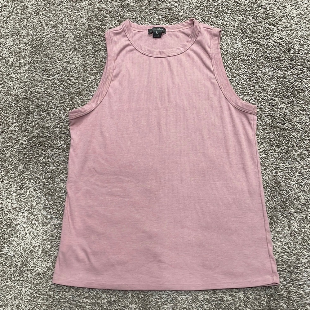 Eddie Bauer pink rubbed tank, size L